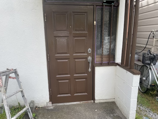 玄関ドア塗装　完成